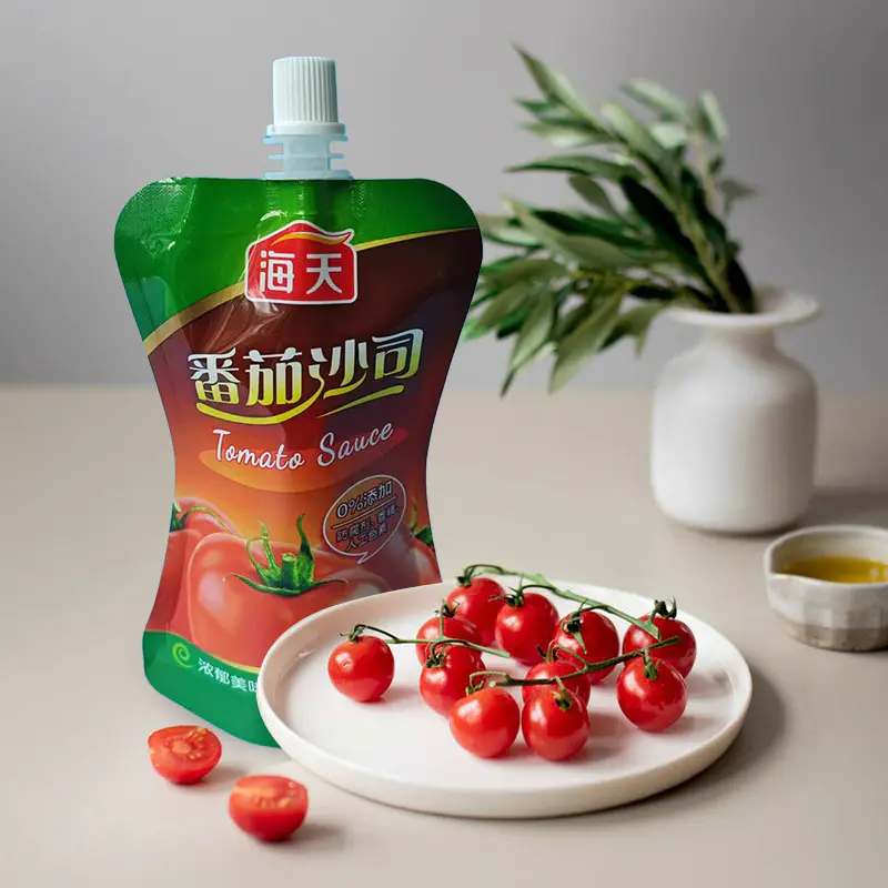 Kantung spout sos pengedap tinggi